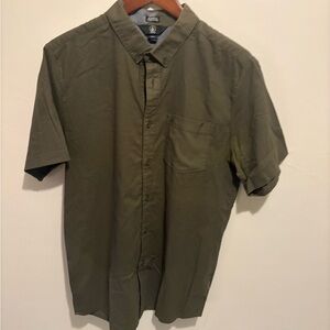 Volcom Olive Green Short Sleeve Shirt